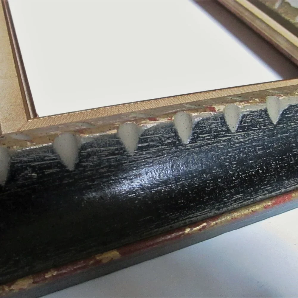 Late 60s Custom Wood Picture Frame Vintage